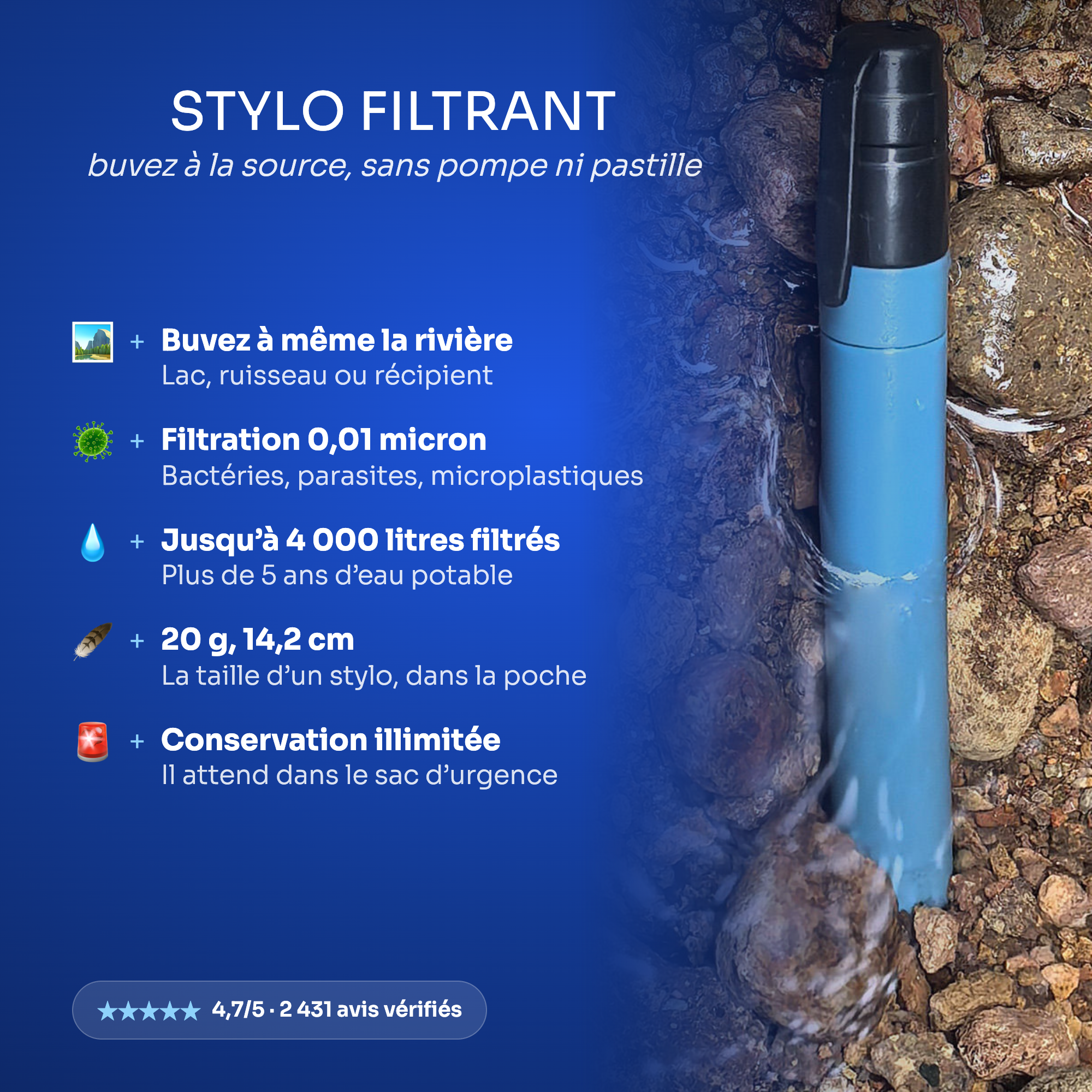 Stylo filtrant Lebeau et ses bénéfices